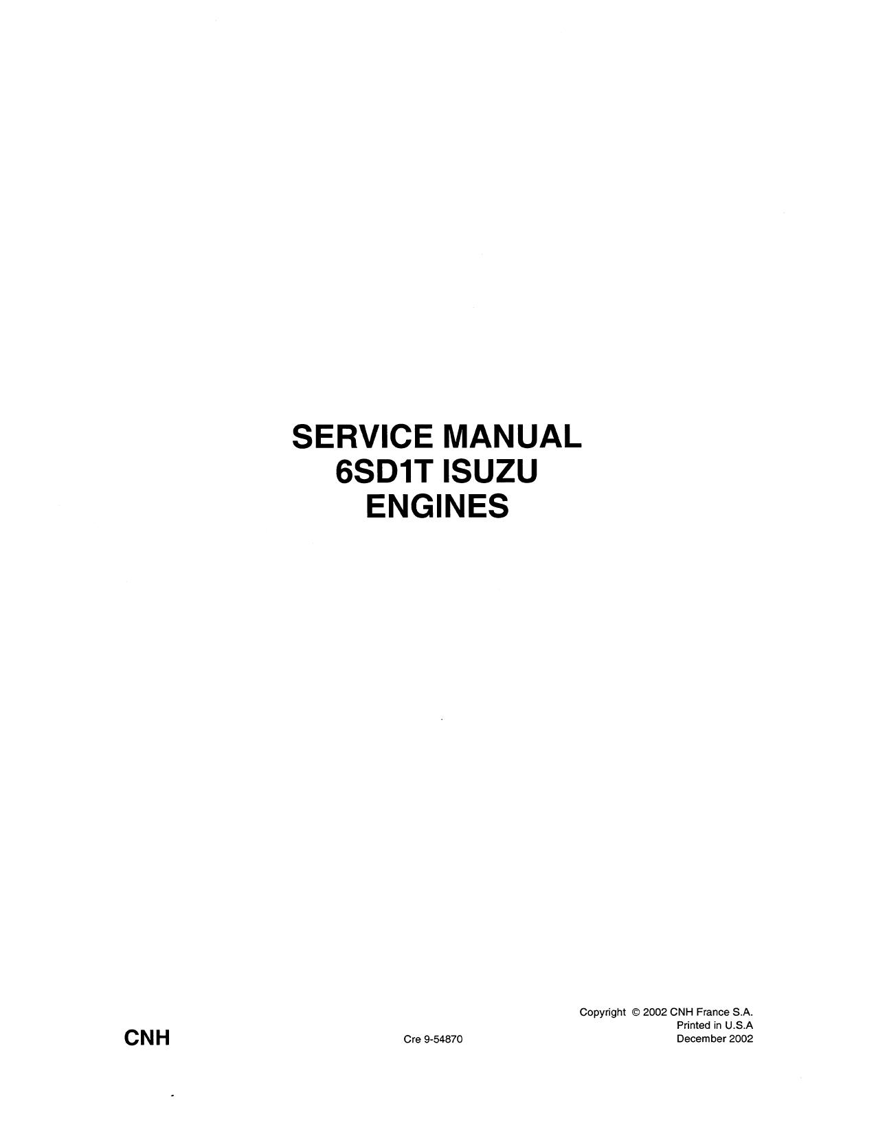 6SD1T ENGINE SERVICE MANUAL